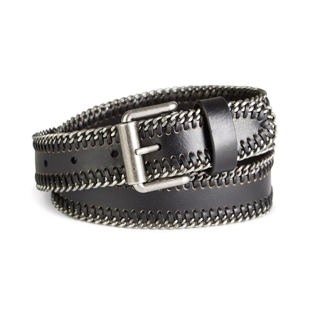 Rebecca Minkoff Black Braided Chain Belt Women's Extra Small XS New with Tags